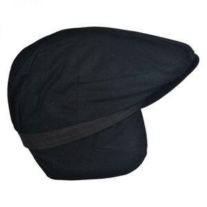 Wax Cotton Earmuff Ivy Cap Size 57 (City Sports Cap) (Black)